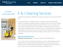 Tablet Screenshot of eandjcleaning.com
